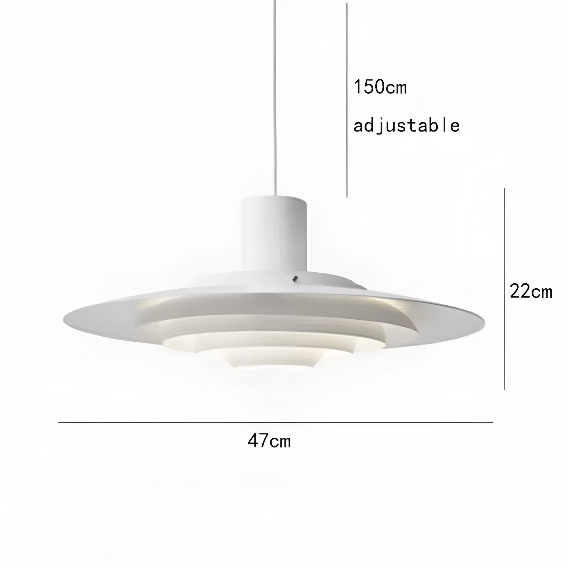 Lampada a Sospensione con Dischi Sovrapposti Eleganza Nordica