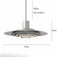 Nordic Elegance Layered Disc Pendant Light