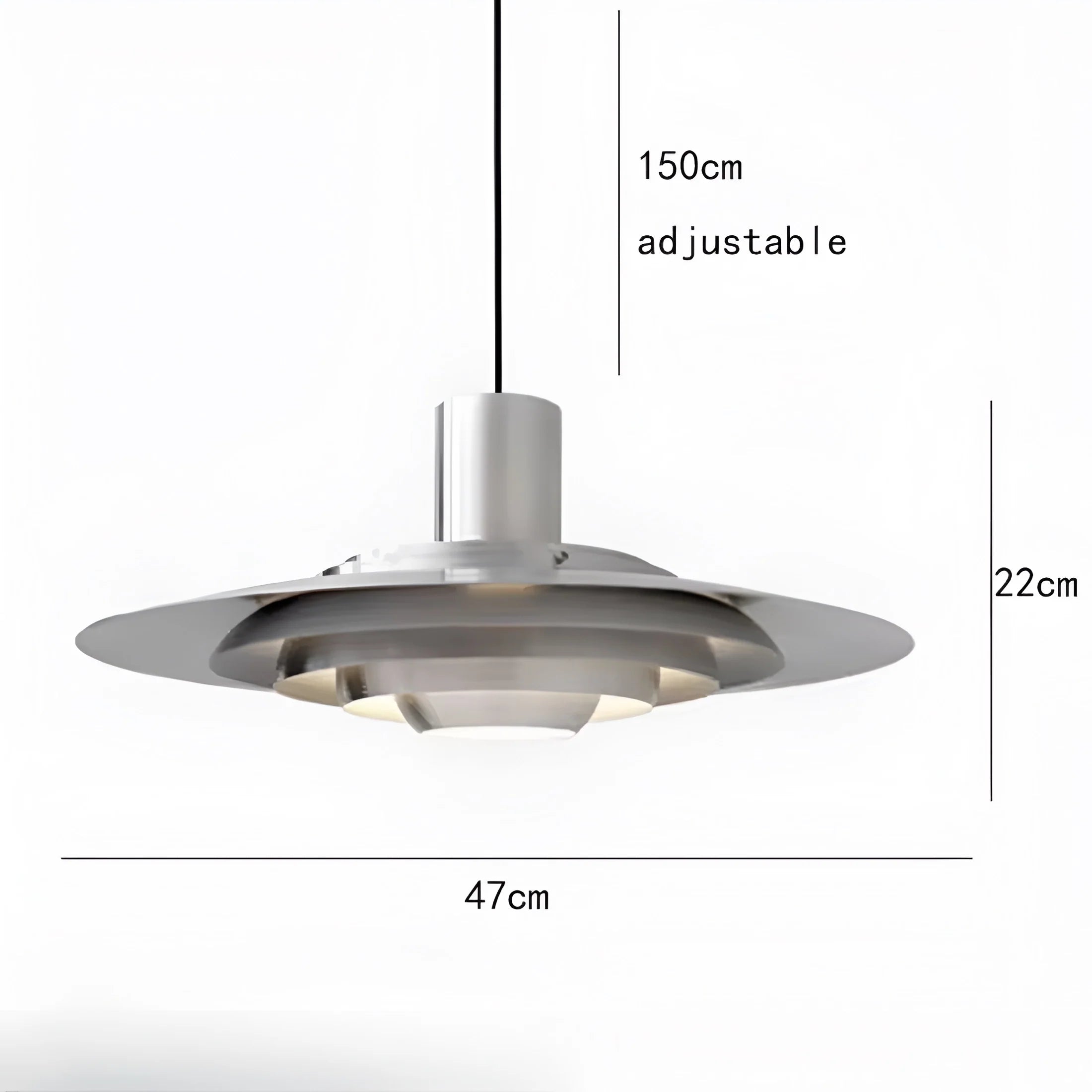 Lampada a Sospensione con Dischi Sovrapposti Eleganza Nordica