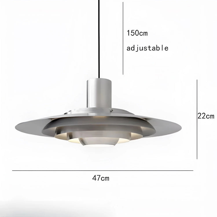 Nordic Elegance Layered Disc Pendant Light