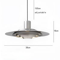 Nordic Elegance Layered Disc Pendant Light