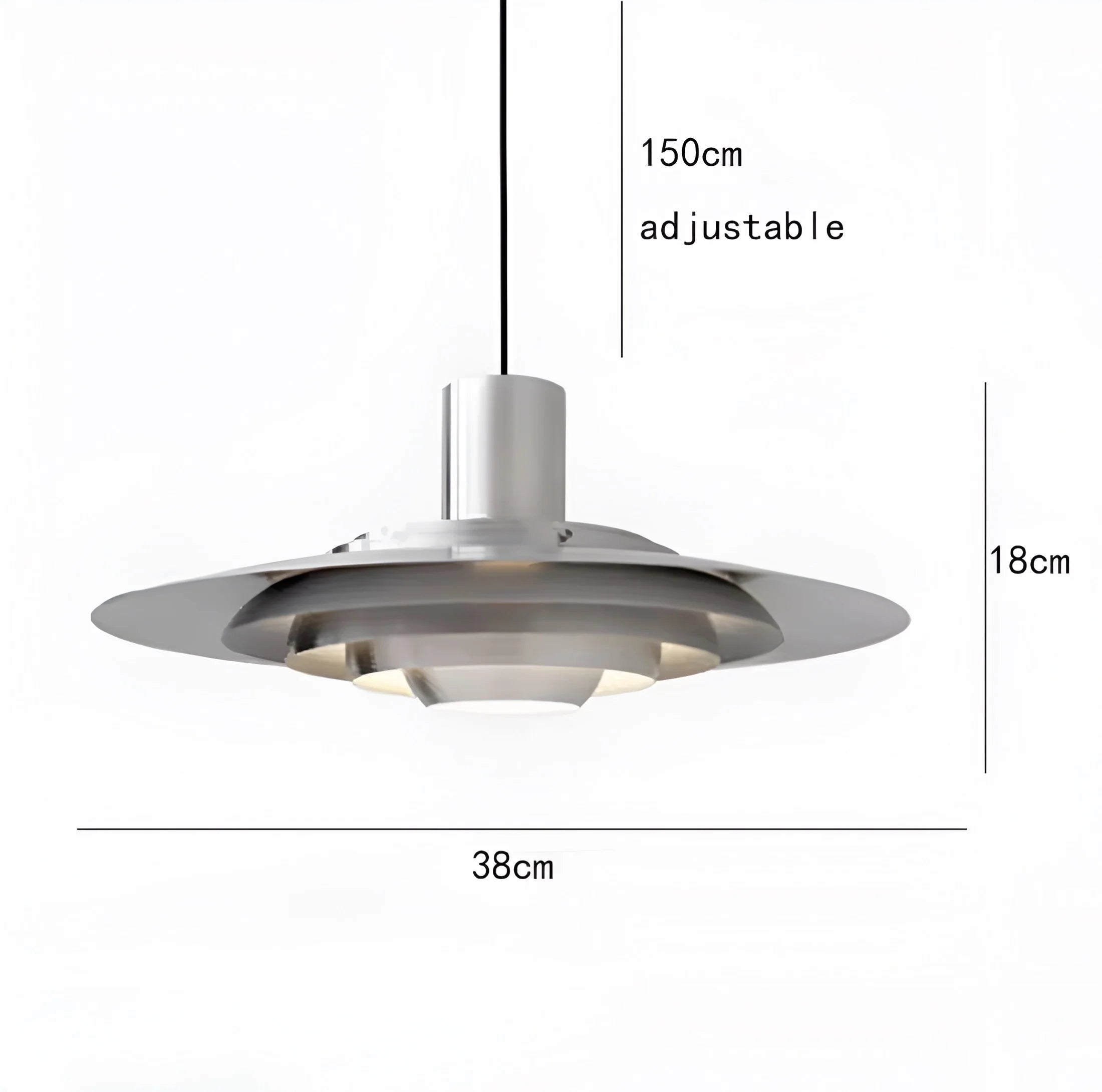 Lampada a Sospensione con Dischi Sovrapposti Eleganza Nordica