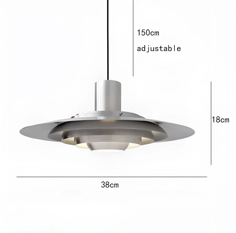 Nordic Elegance Layered Disc Pendant Light