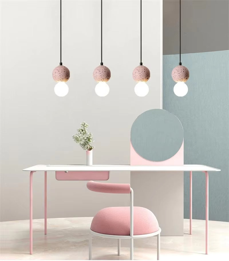 Glarefusion Nordic Modern Simple Terrazzo Chandelier