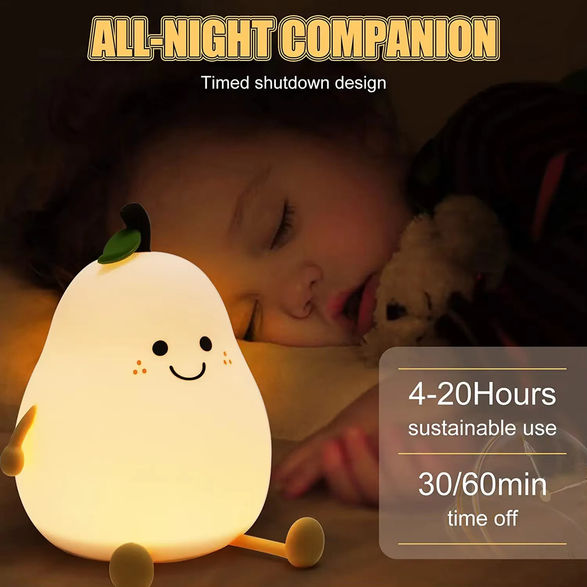 Glarefusion Adorable Decorative Pear Night Light