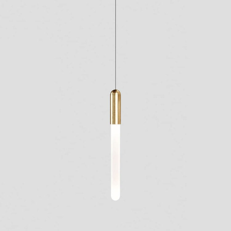 Modern Long Tube Cylindrical Suspension Pendant Light