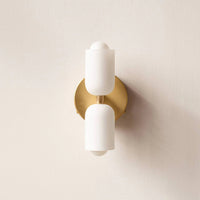 Glarefusion Creative Candle Shape Double Head Wall Lamp