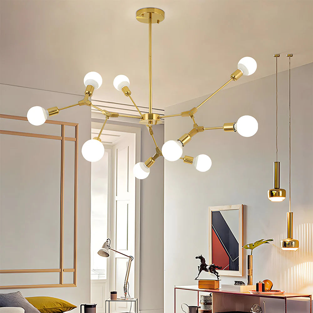 Moderna ed elegante plafoniera multipla Blubs