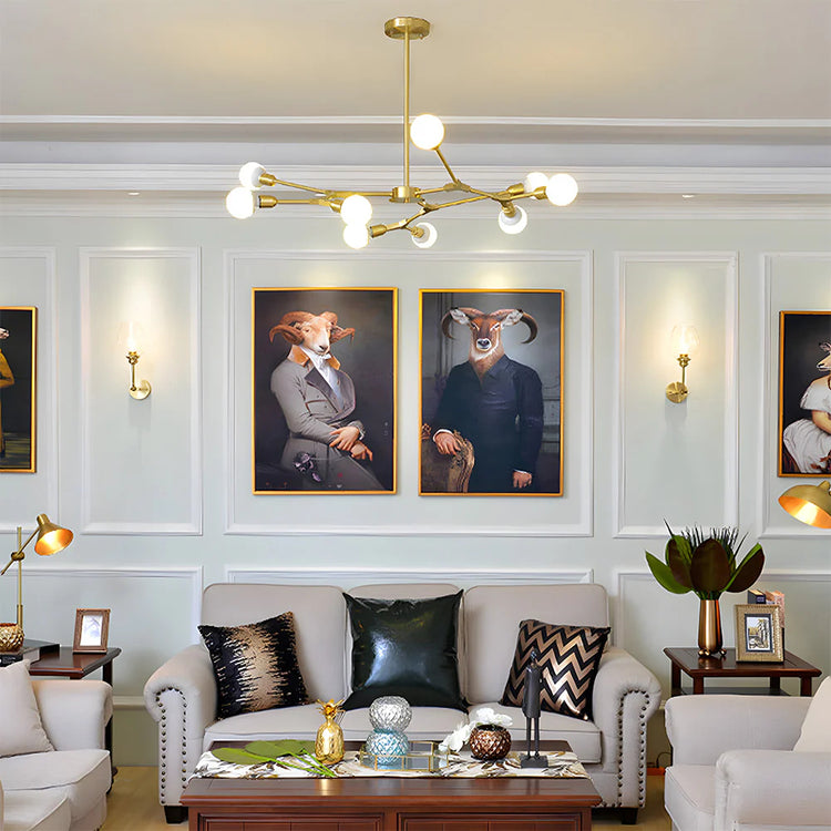 Moderne Elegant Multiple Blubs Loftslampe