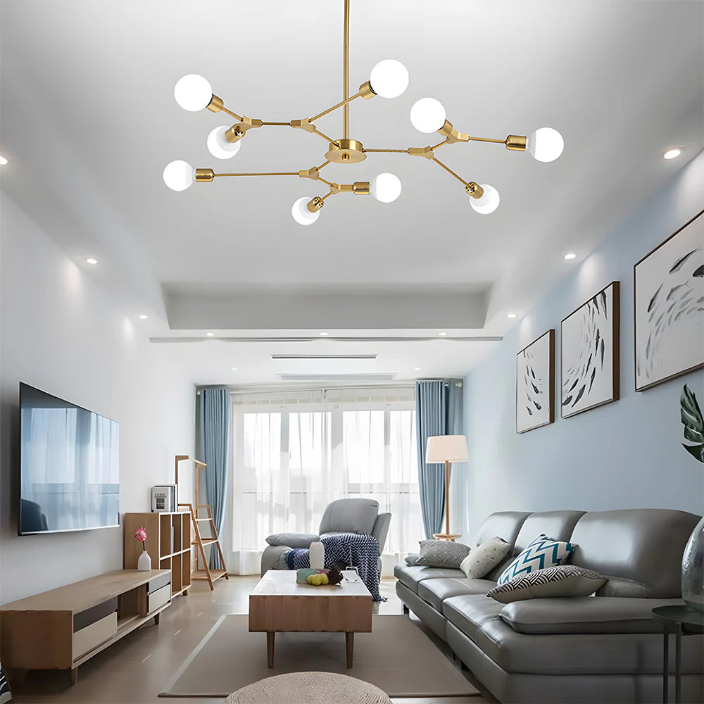Moderna ed elegante plafoniera multipla Blubs