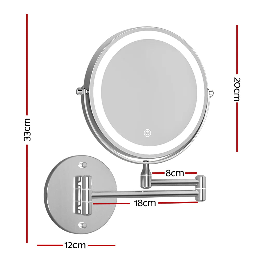 Glarefusion Three-tone Dimming Wall-mounted Makeup Mirror