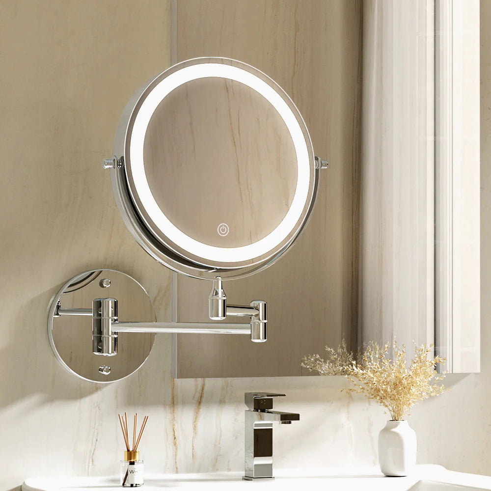 Glarefusion Three-tone Dimming Wall-mounted Makeup Mirror