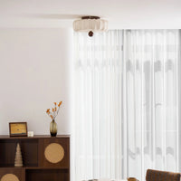 Trendy Round Silk Ceiling Light