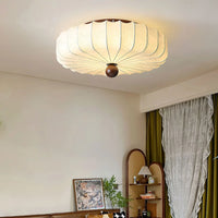 Trendy Round Silk Ceiling Light