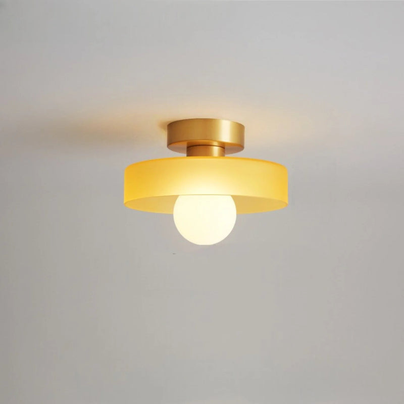 Modern Minimalist Bauhaus Glass Ceiling Light