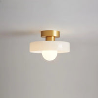 Modern Minimalist Bauhaus Glass Ceiling Light