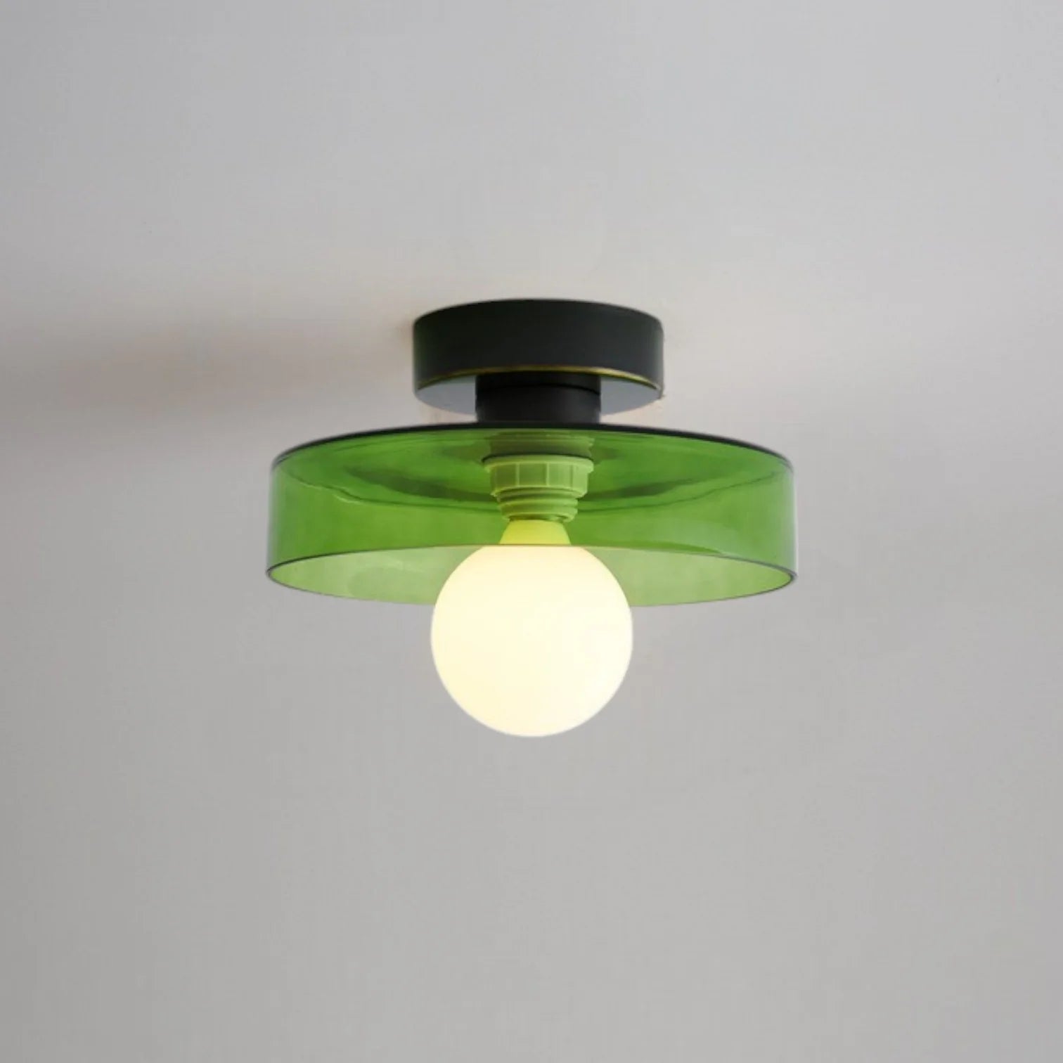 Modern Minimalist Bauhaus Glass Ceiling Light