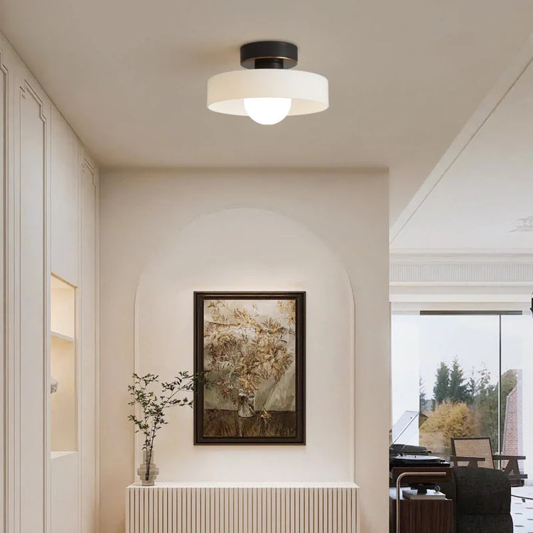 Modern Minimalist Bauhaus Glass Ceiling Light