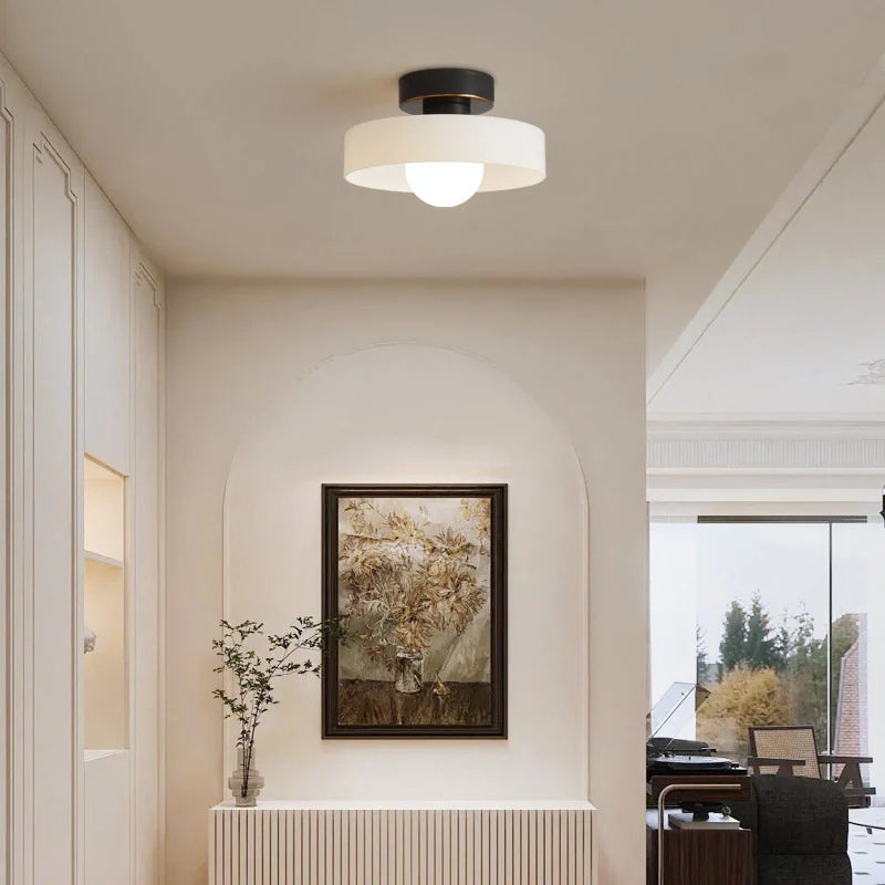 Modern Minimalist Bauhaus Glass Ceiling Light