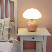 Glarefusion French Cream Mushroom Lamp