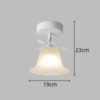 French-Style Stained Glass Flower Lamp
