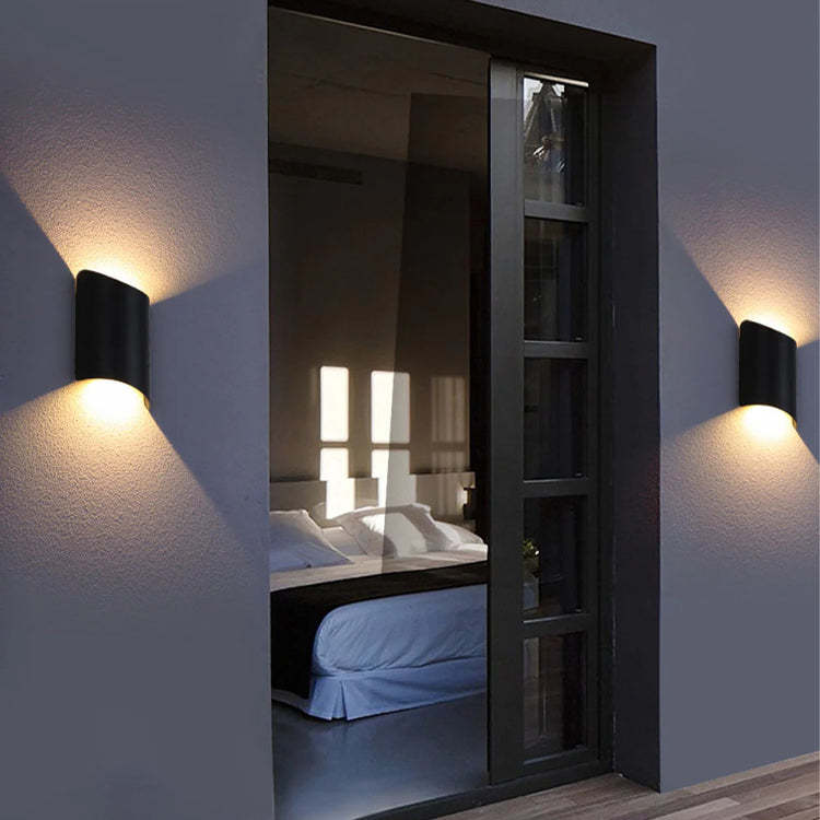 Stylish Functional Waterproof Black Outdoor Wall Lights