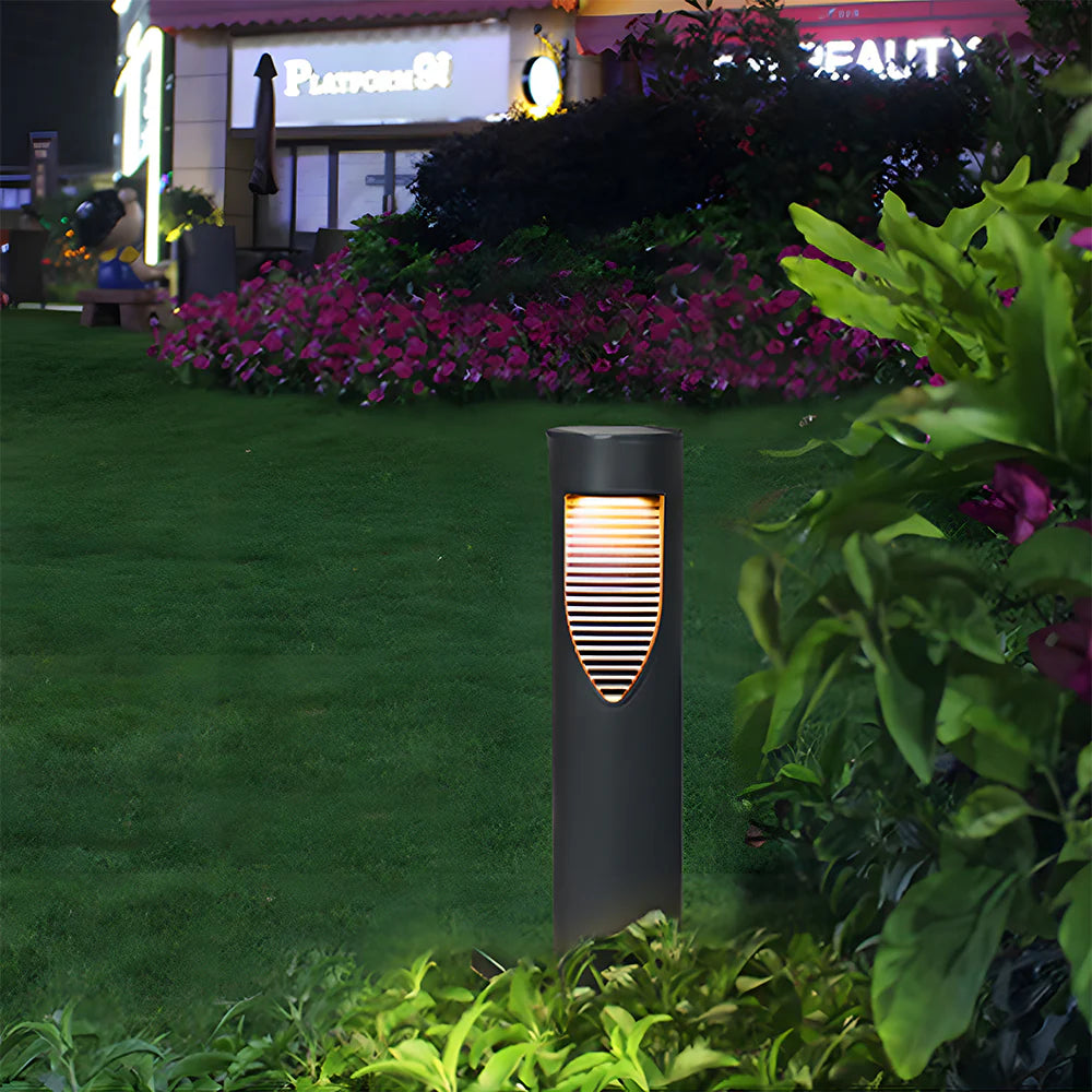 Lampes de sol de jardin noires à énergie solaire