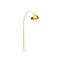 Elegant Arc Marble Base Floor Lamp