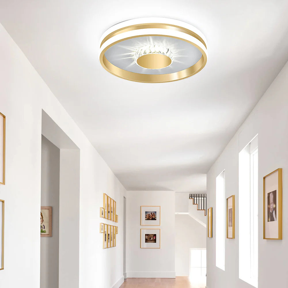 Plafoniera in cristallo moderna ed elegante