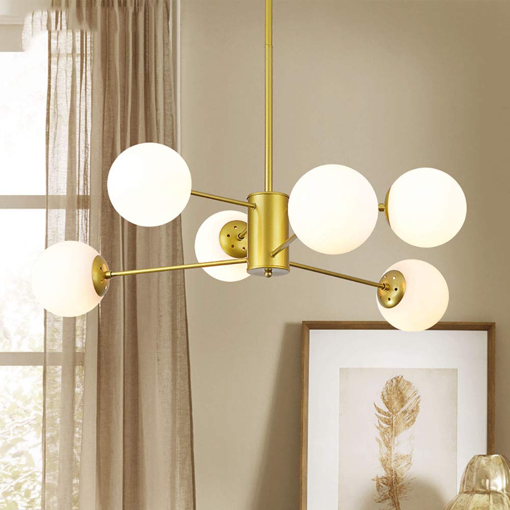 Nordic Ball Cream Glass lysekrone