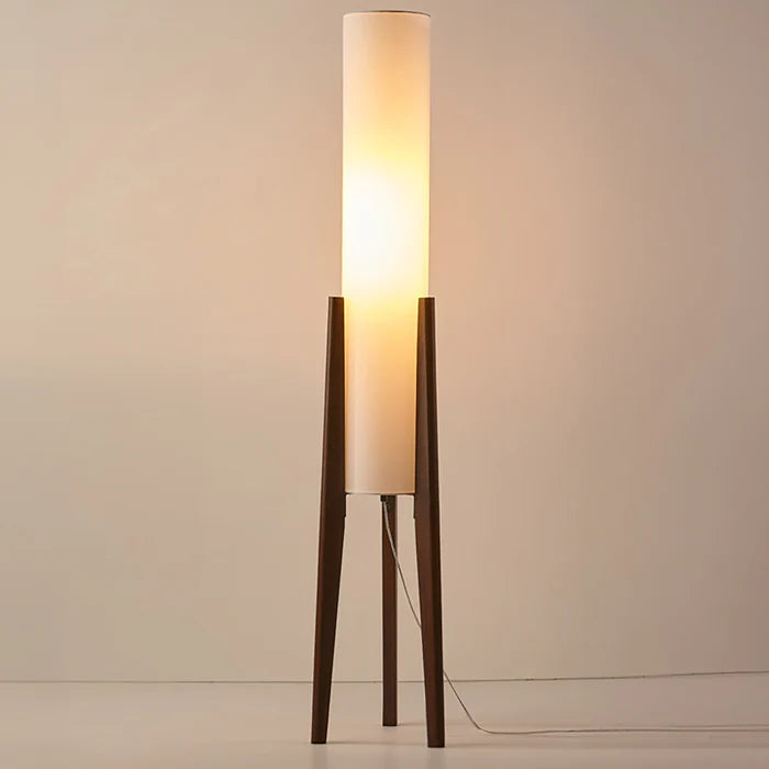 Solid Walnut Wood Floor Lamp