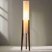 Solid Walnut Wood Floor Lamp