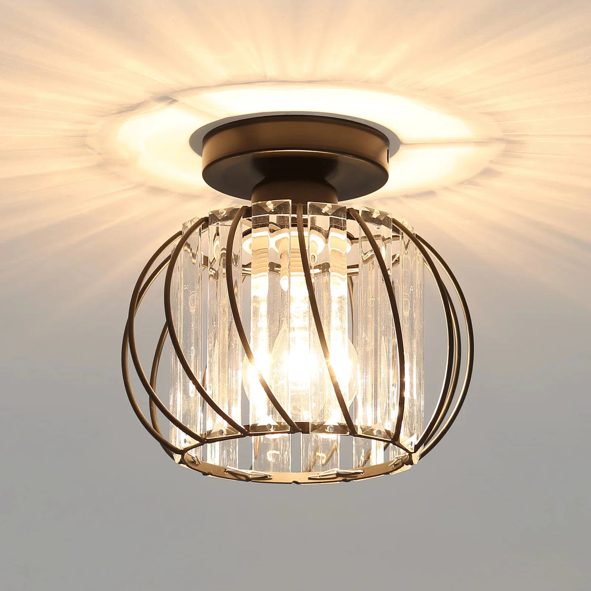Moderne kreative lanterne form glasloftlys