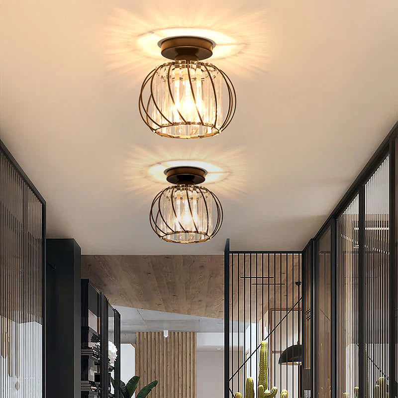 Moderne kreative lanterne form glasloftlys