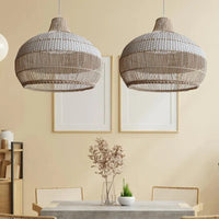 Classic Round Rattan Pendant Light