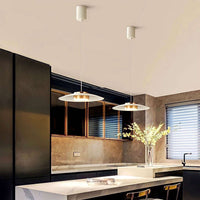Lampe à suspension nordique en métal à disque minimal