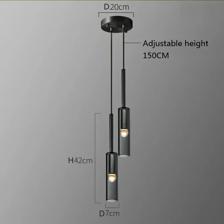 Nordic Modern Glass Branch LED Pendant Light