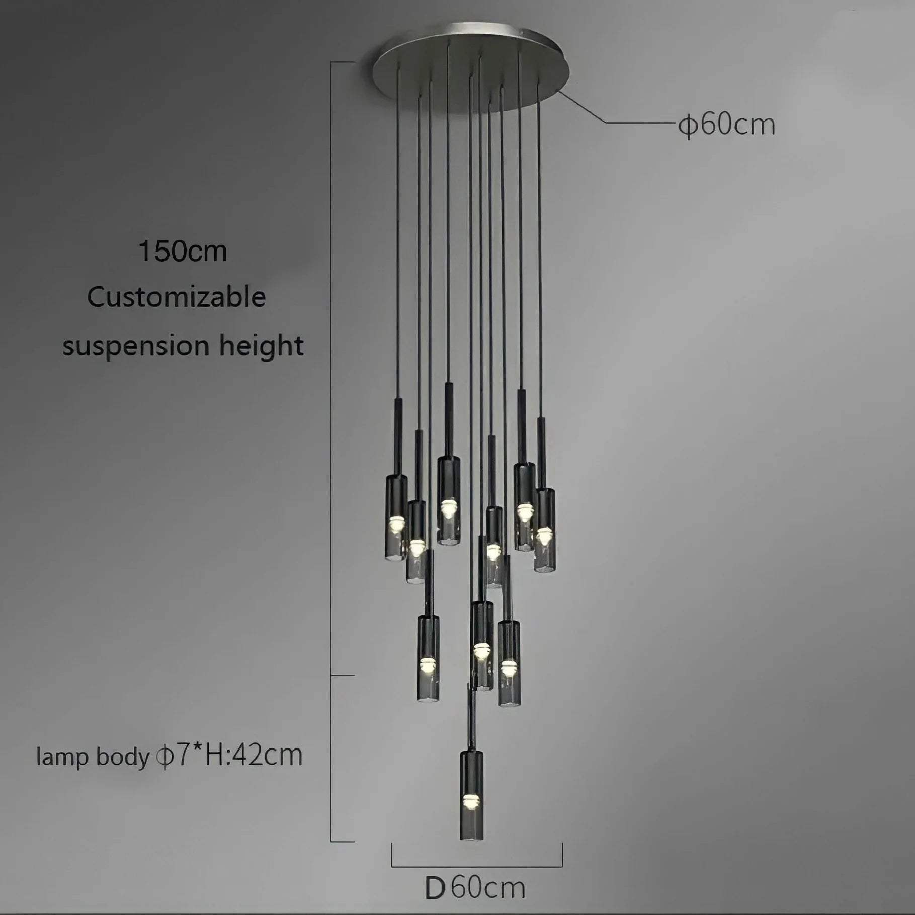 Nordic Modern Glass Branch LED Pendel