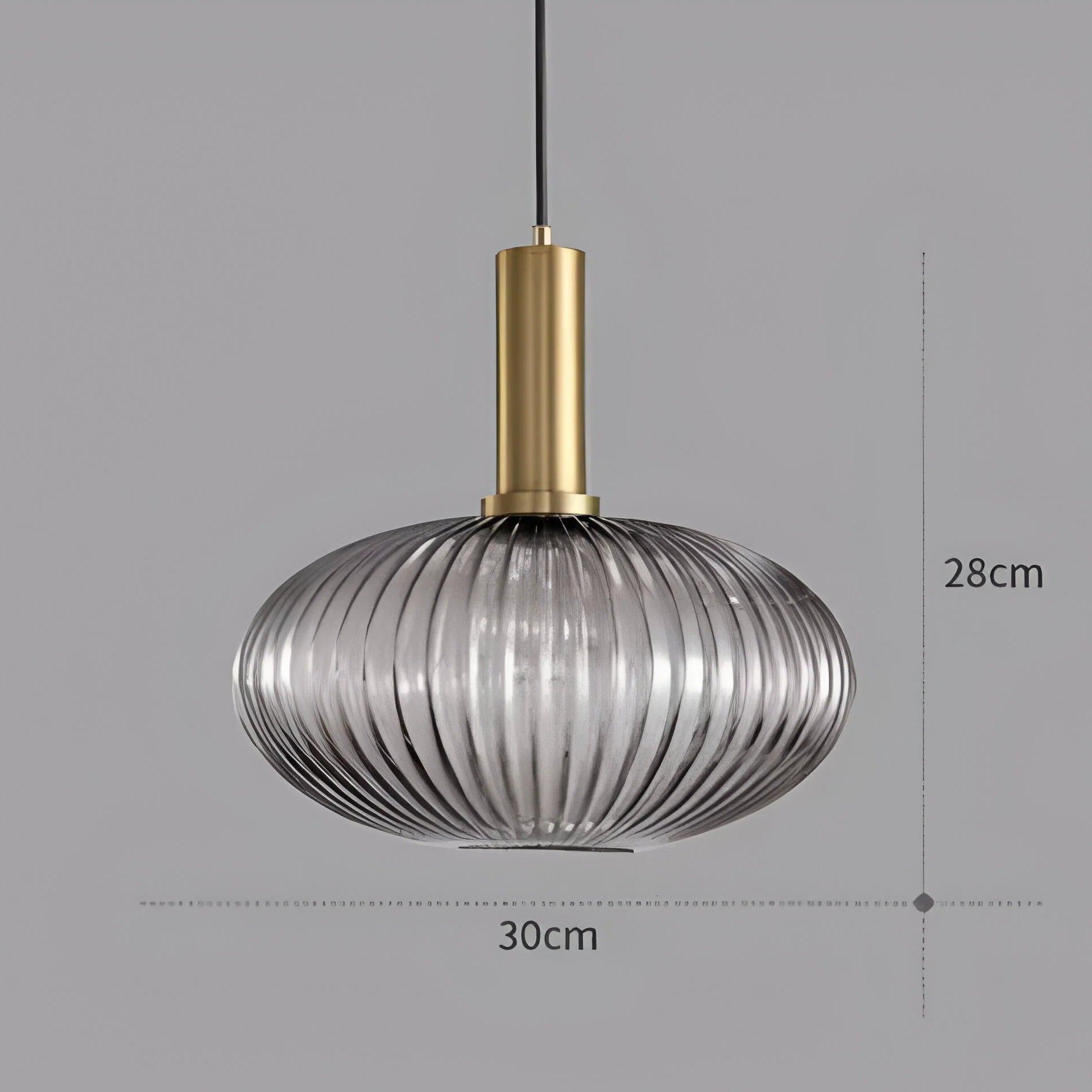 Lampada a sospensione in vetro Nordic Elegance