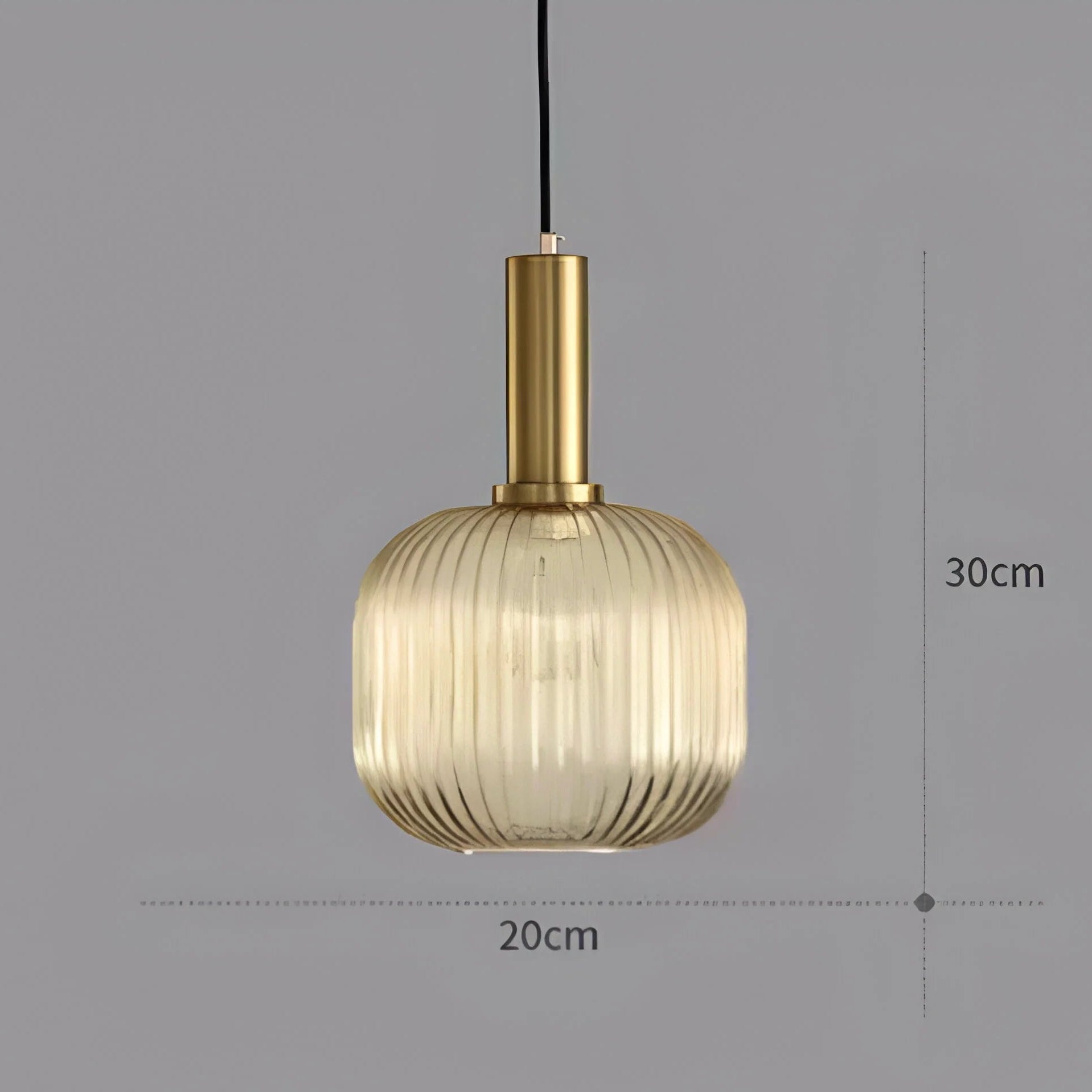 Lampada a sospensione in vetro Nordic Elegance