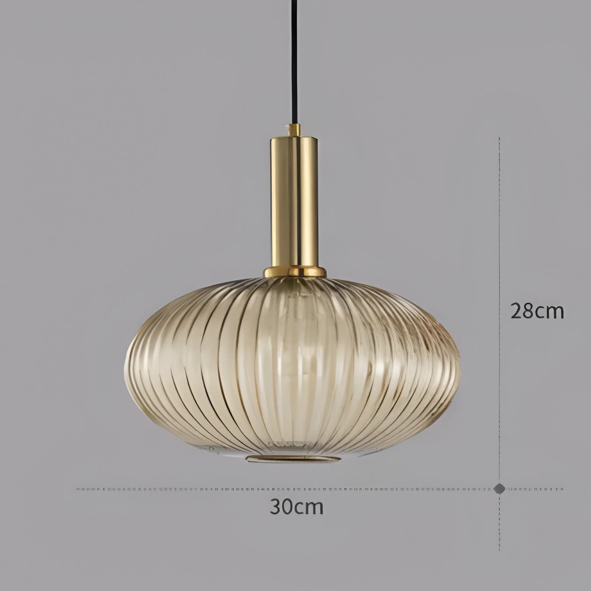 Lampada a sospensione in vetro Nordic Elegance