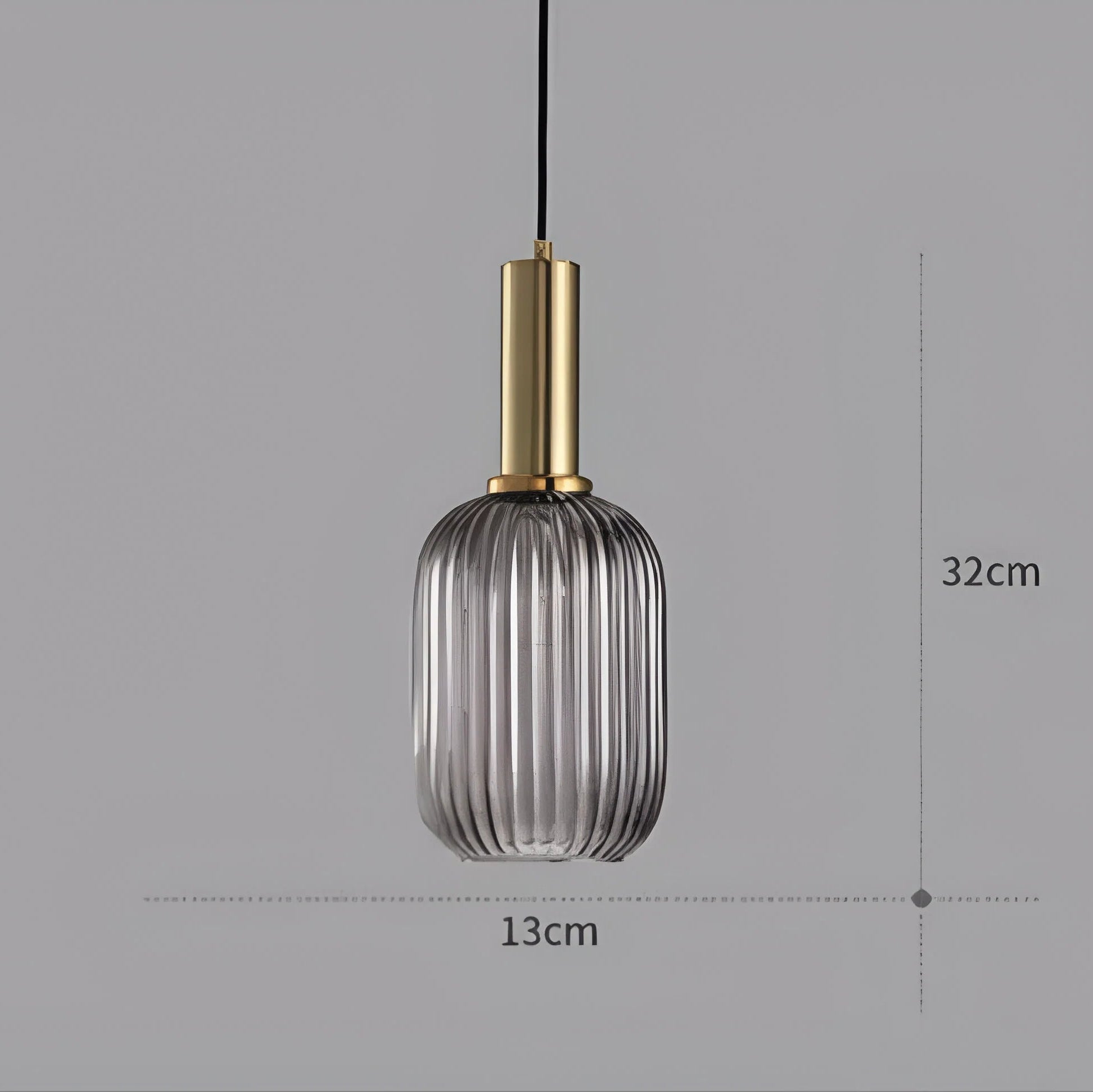 Lampada a sospensione in vetro Nordic Elegance