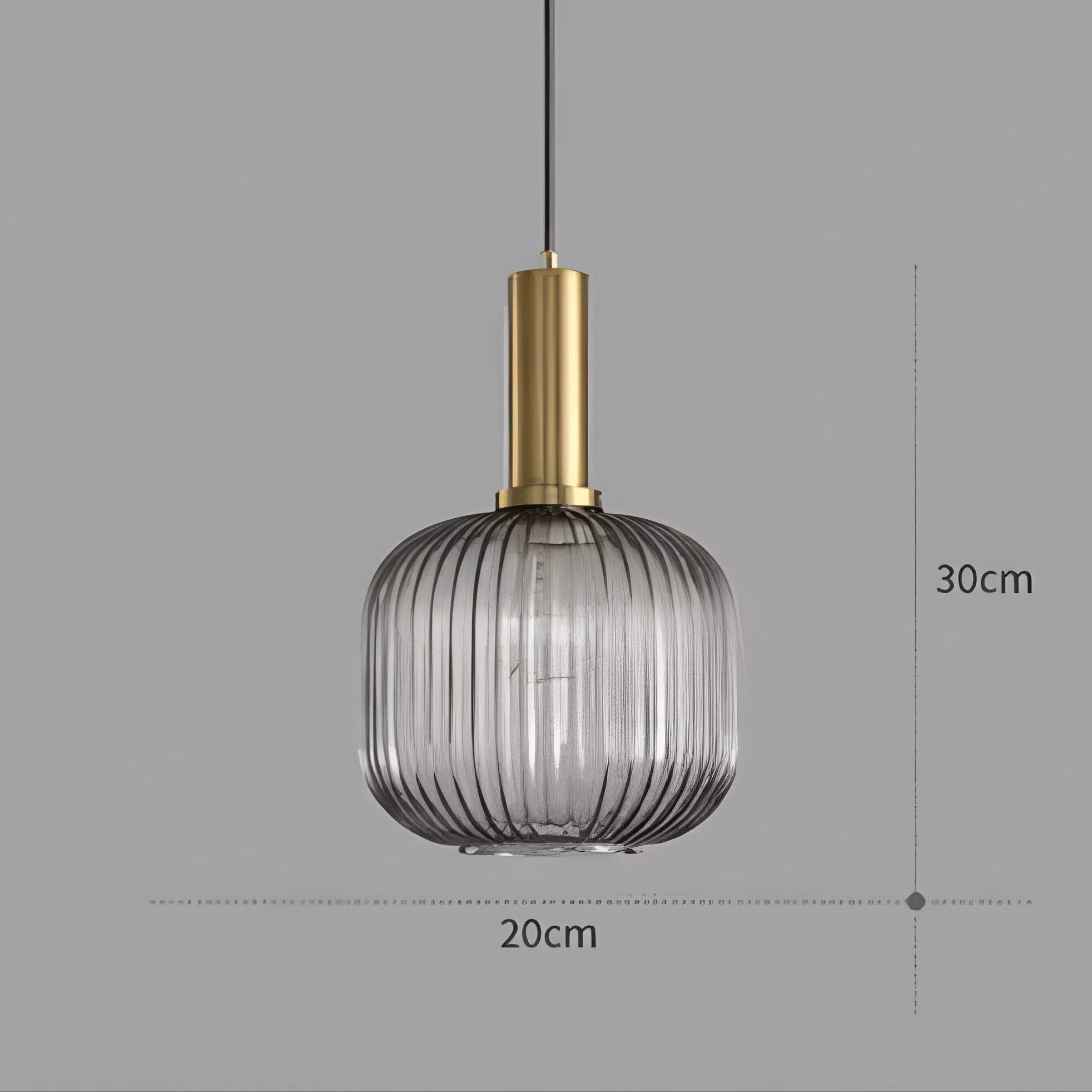 Lampada a sospensione in vetro Nordic Elegance