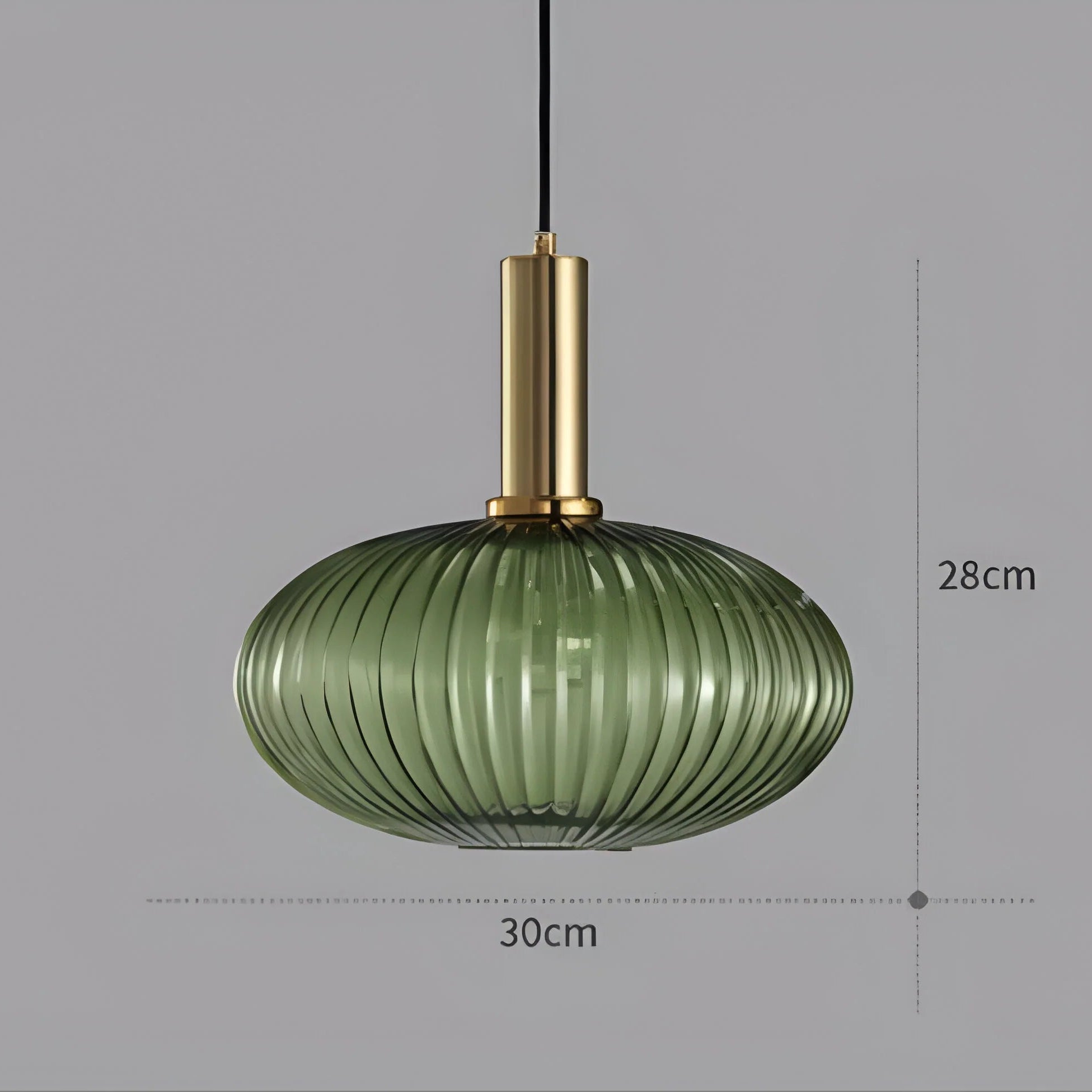 Lampada a sospensione in vetro Nordic Elegance