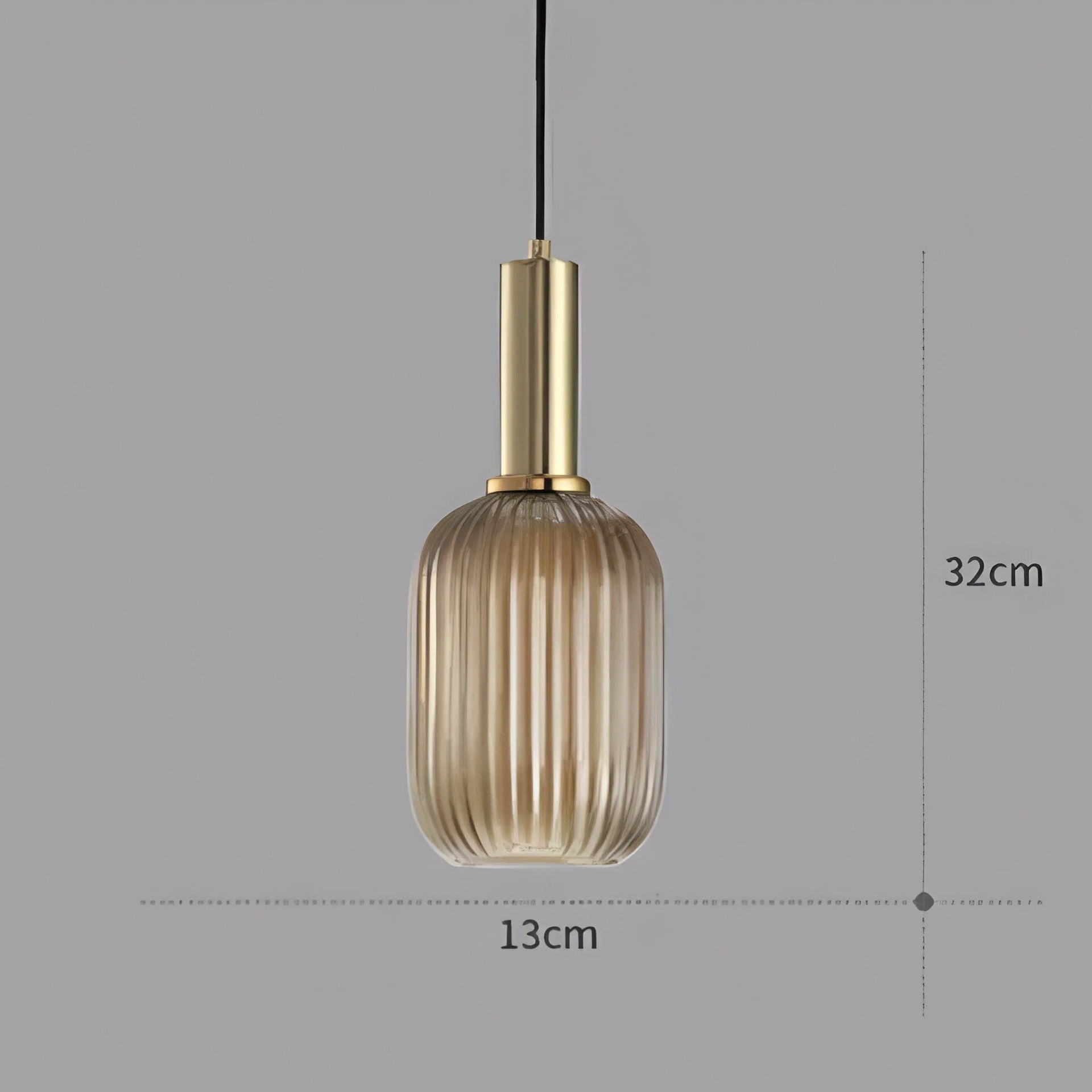 Lampada a sospensione in vetro Nordic Elegance