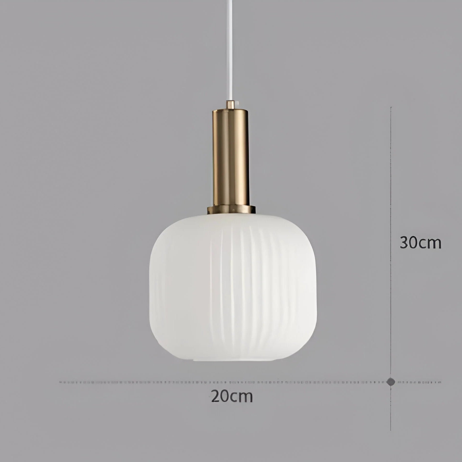 Lampada a sospensione in vetro Nordic Elegance