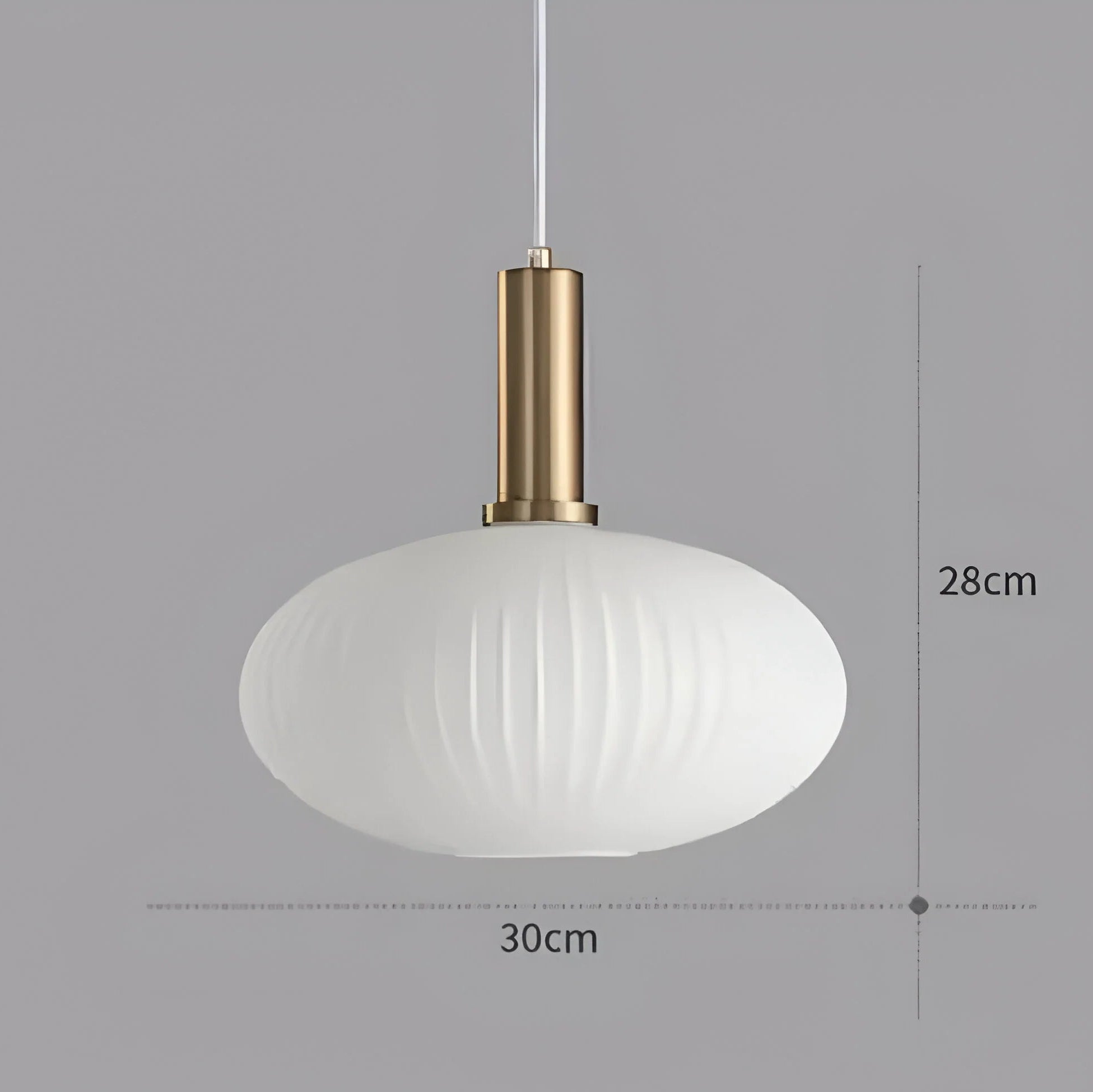 Lampada a sospensione in vetro Nordic Elegance