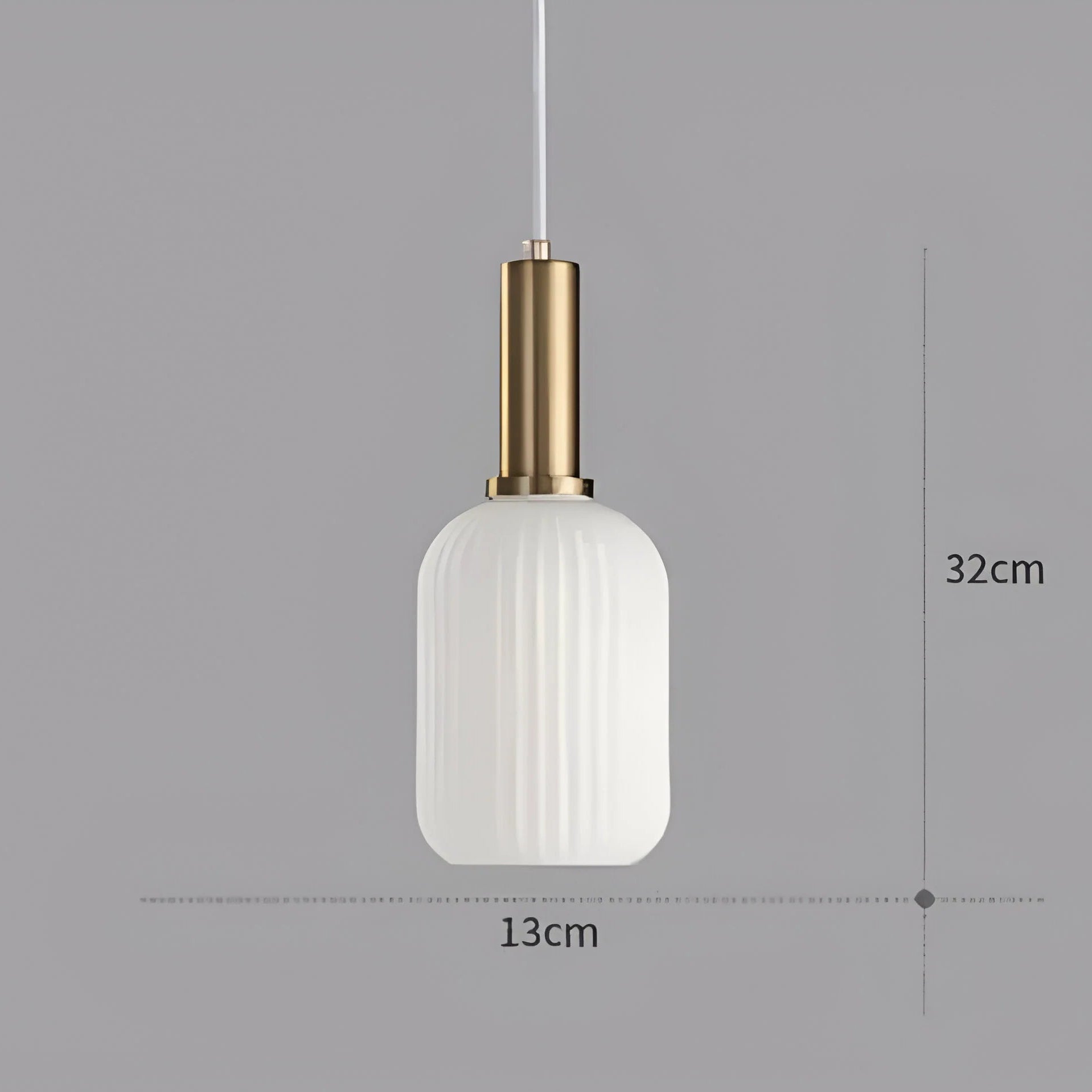 Lampada a sospensione in vetro Nordic Elegance