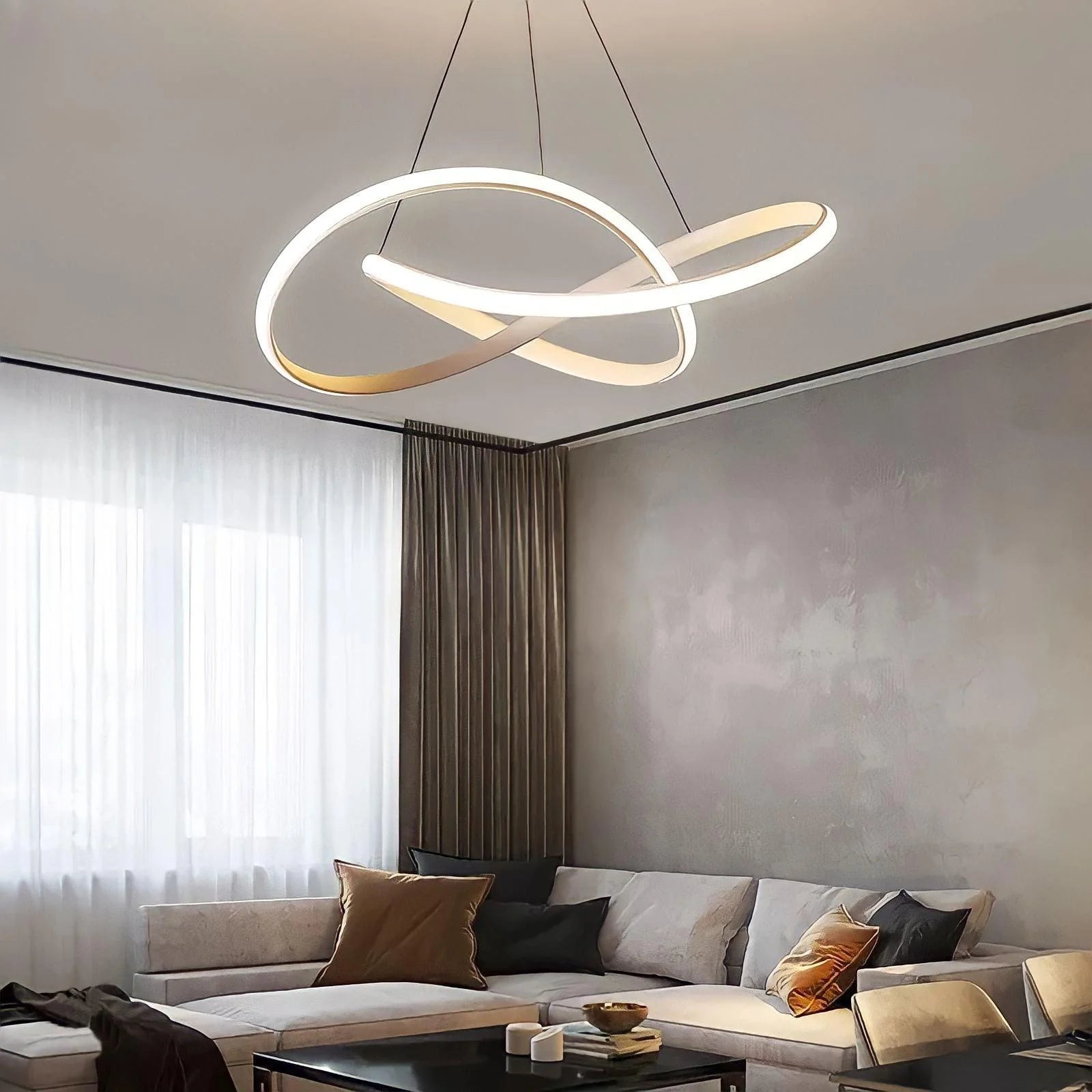 Lampada a sospensione a LED ad anello minimalista moderna