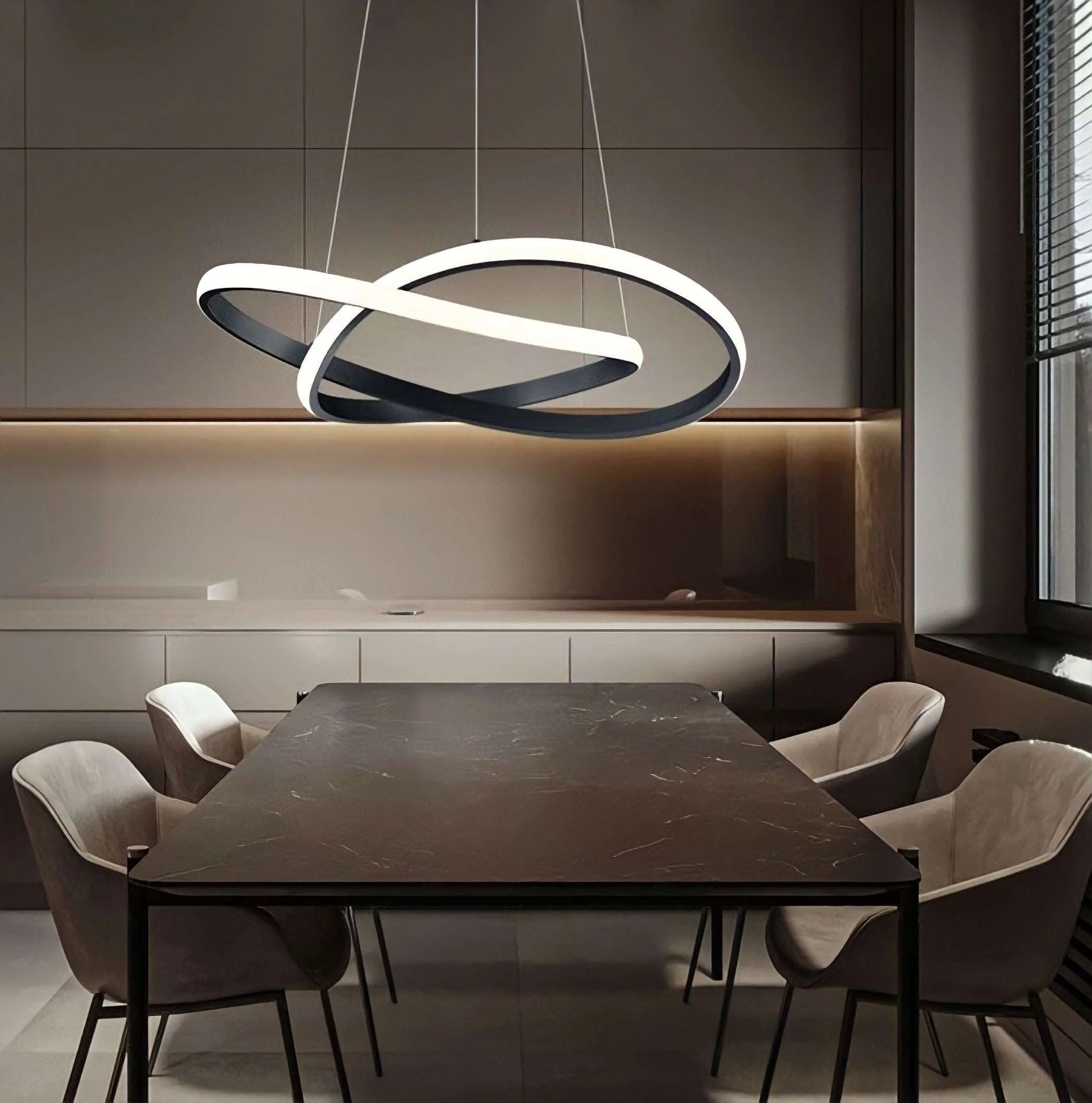 Lampada a sospensione a LED ad anello minimalista moderna